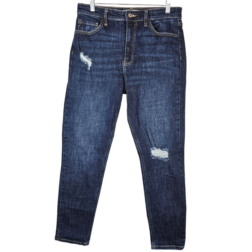 Kancan Womans Juniors Size 11 Denim Jeans Distressed